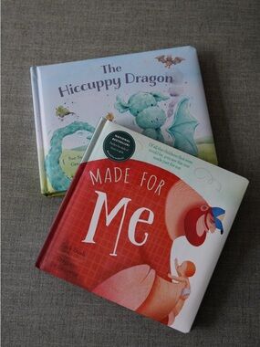 Bundle of New Board Books - Made for Me + The Hiccuppy Dragon